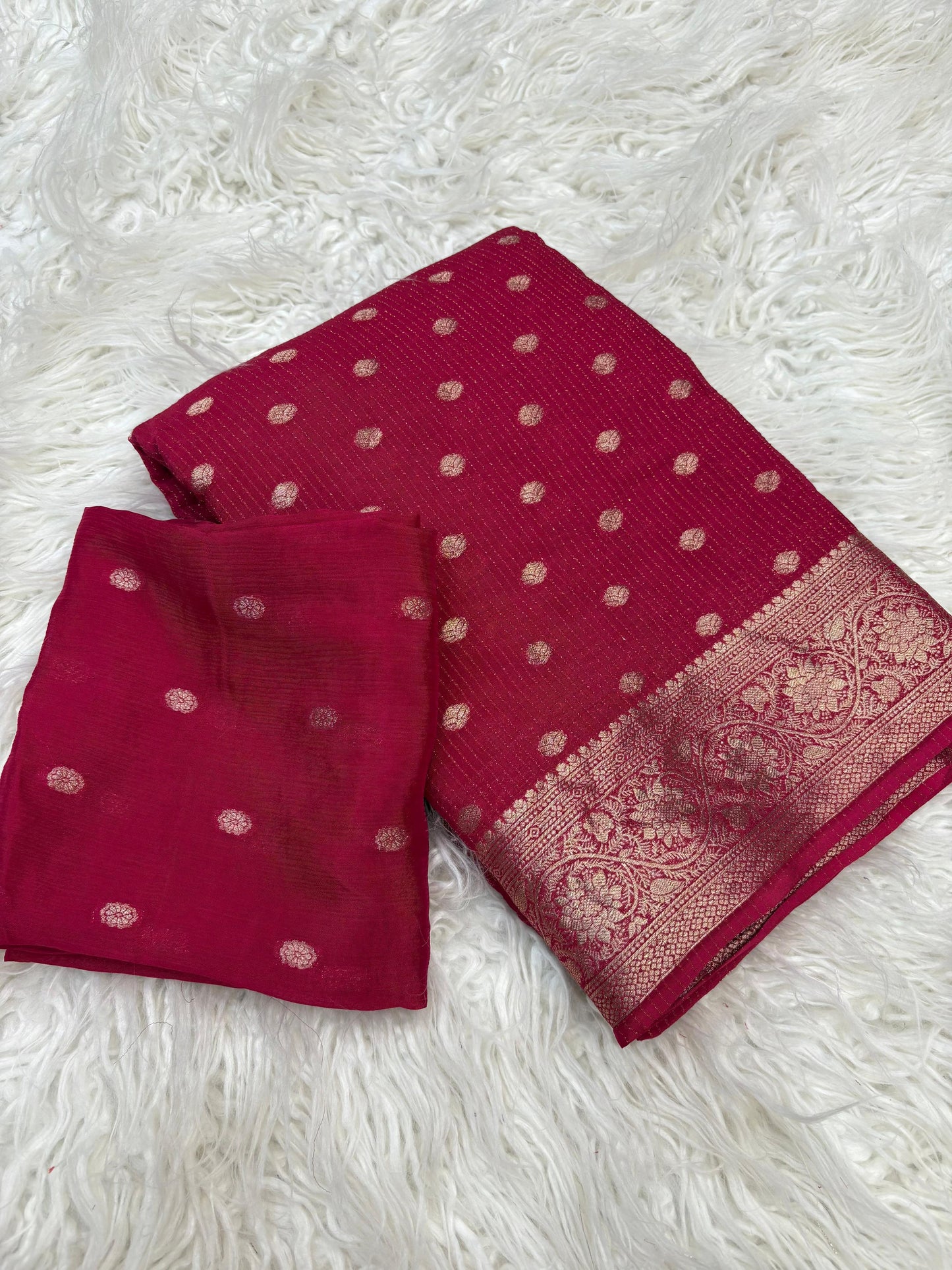 Pure Viscose Chinnon Saree