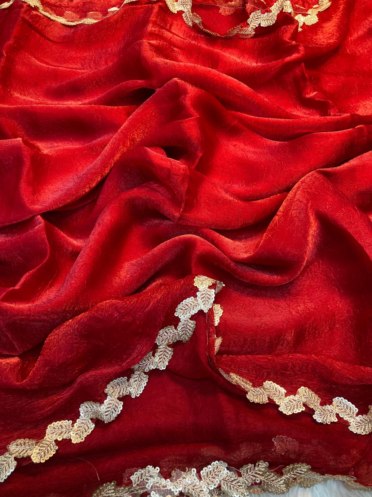 Space Silk Crush Saree
