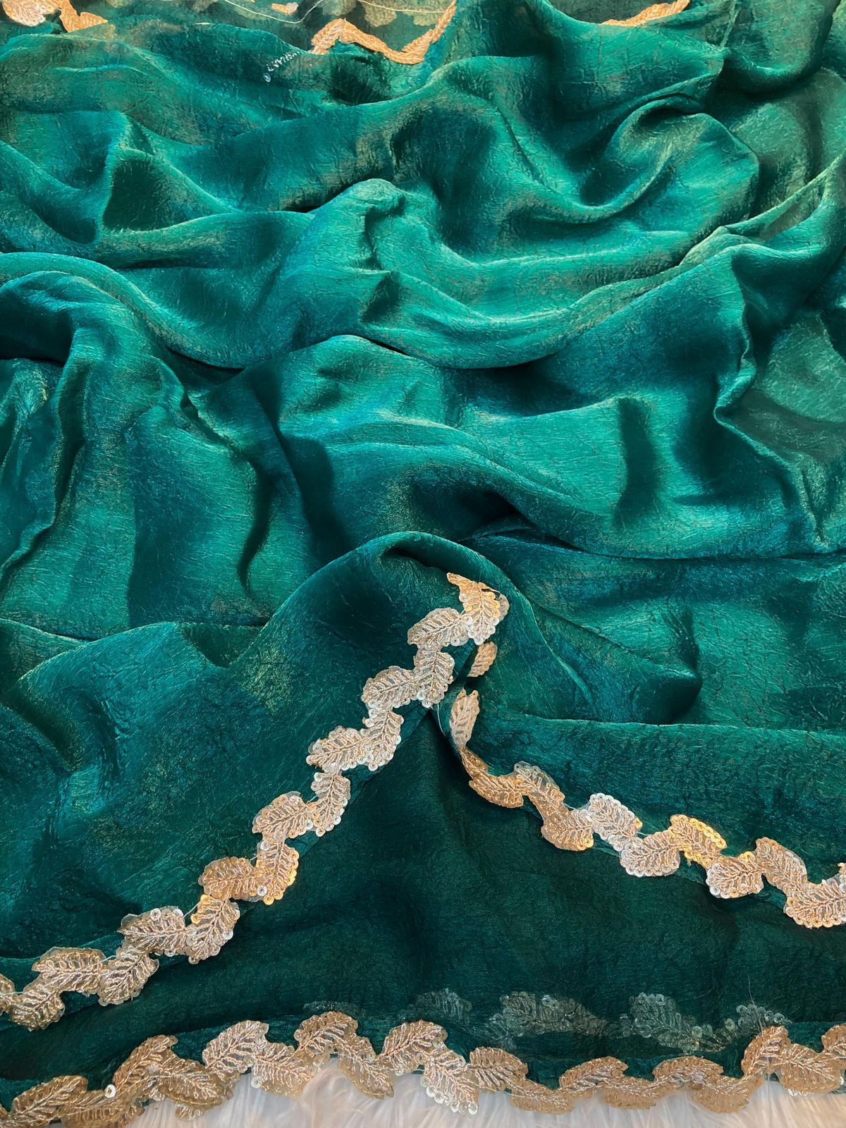 Space Silk Crush Saree