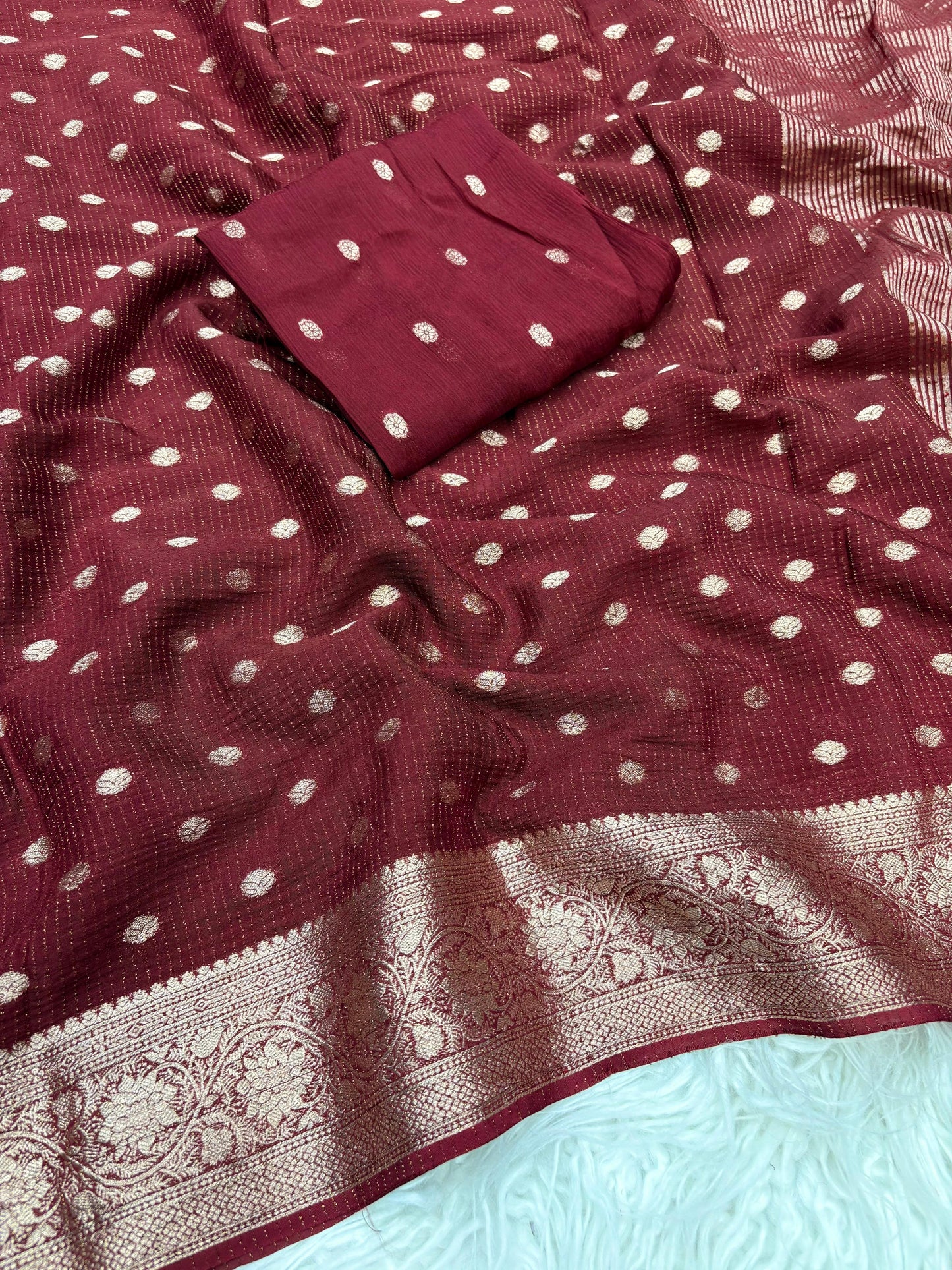 Pure Viscose Chinnon Saree