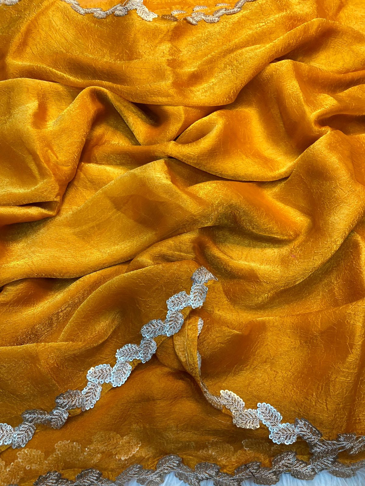 Space Silk Crush Saree