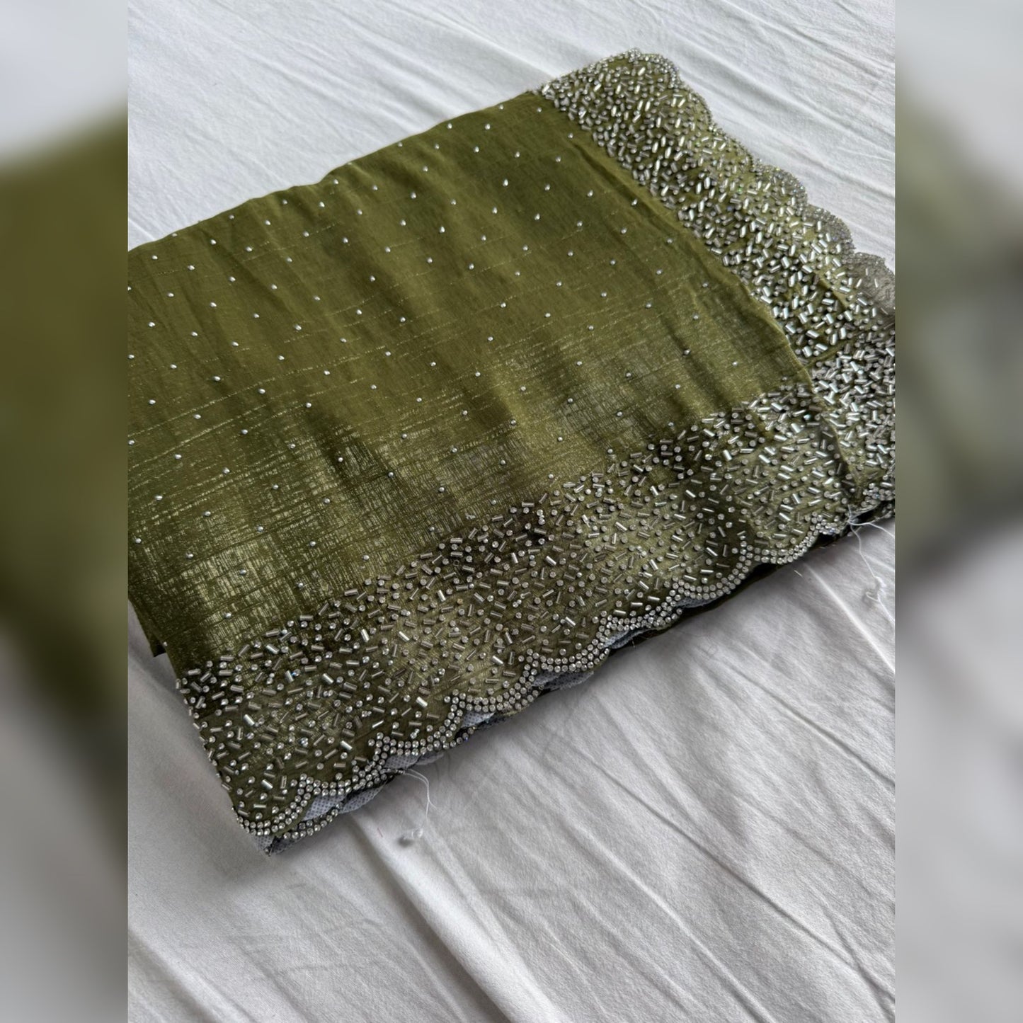 Premium Crush Chiffon Saree